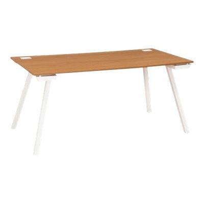 3483600495303-Bureau - SUNDAY - noyer - L 140 cm - pieds trapèze-P_79408117_1-0