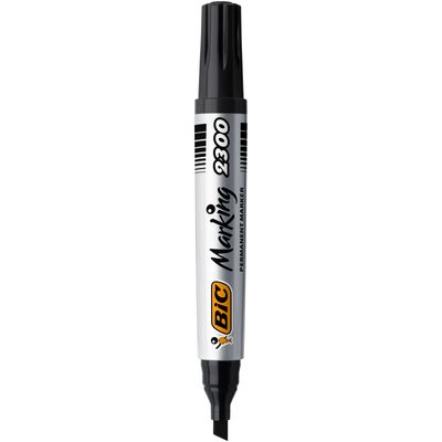 3086129999736-BIC MARKING 2300 - Marqueur permanent - pointe biseau - noir--0