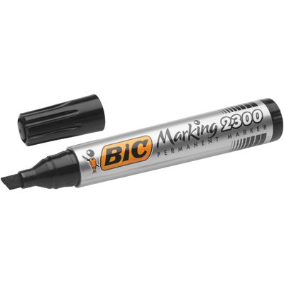3086129999736-BIC MARKING 2300 - Marqueur permanent - pointe biseau - noir--1