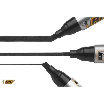 3086129999736-BIC MARKING 2300 - Marqueur permanent - pointe biseau - noir--3